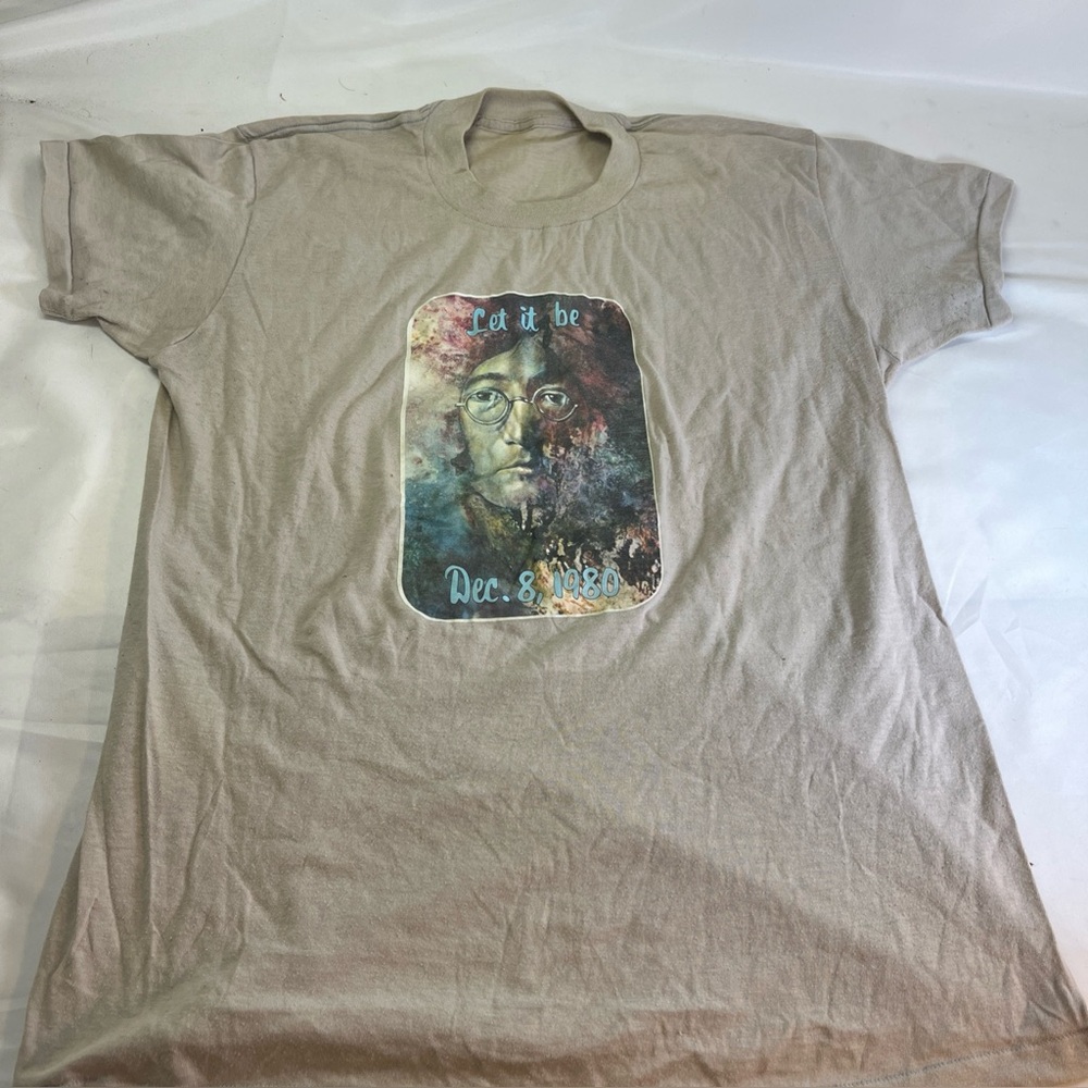 Vintage 80's John Lennon Let it Be T-shirt no Tag